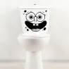 Stick3D - 🚽🍍 Sticker WC "Bob l’Éponge" – Vinyle Permanent 🧽🌊