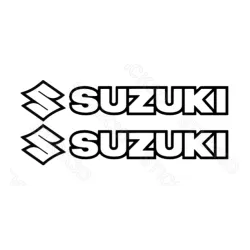 🏍️🔵 Lot de 4 Stickers "Suzuki" – Vinyle Permanent 🛡️