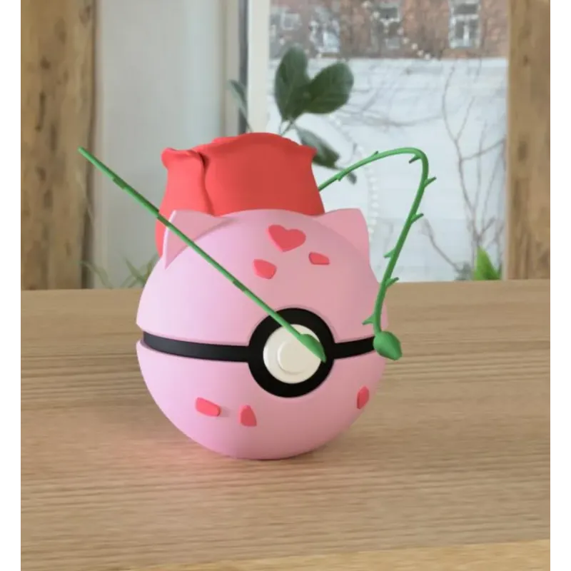Stick3D - 🌱 Pokéball Bulbizarre femelle - Reproduction 3D 🌱