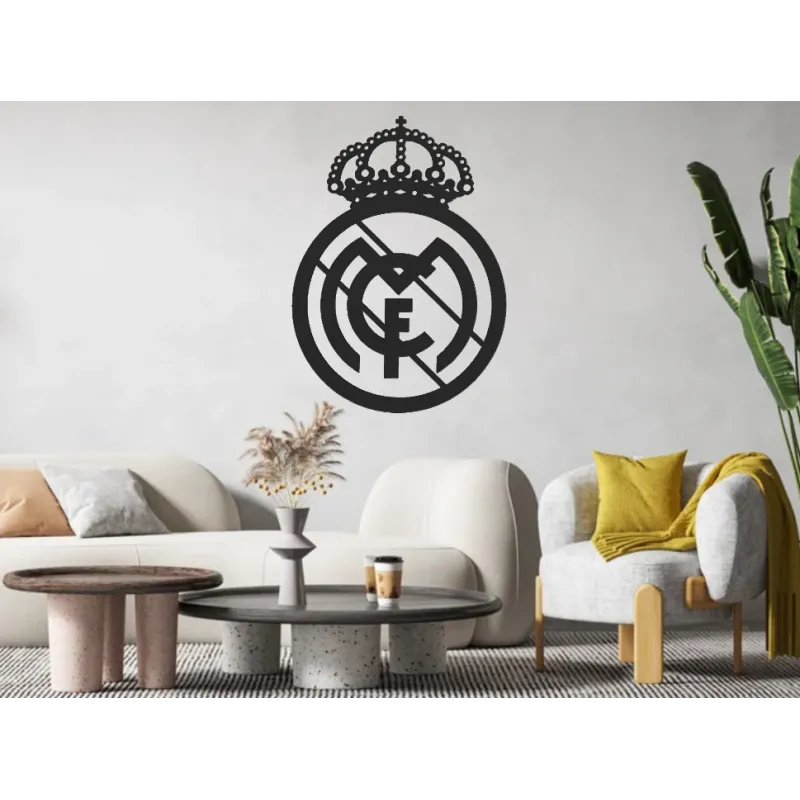 Stick3D - 🔴 Cadre Logo Real Madrid – Reproduction 3D ⚽