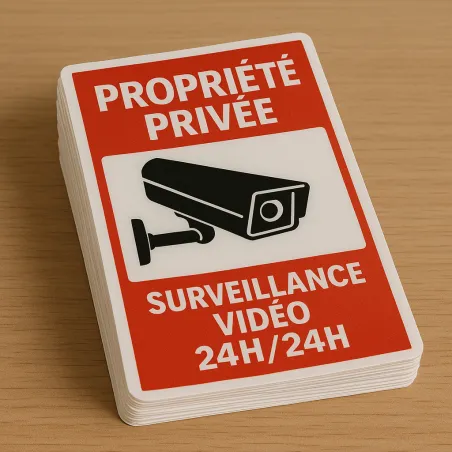 Stick3D - 🚨🔴 Panneaux propriété privée (3D ou autocollant) 🛡️