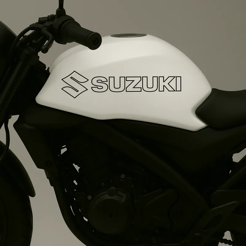 🏍️🔵 Lot de 4 Stickers "Suzuki" – Vinyle Permanent 🛡️
