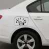 Stick3D - ⛽stickers Trappe à Essence – Vinyle Permanent 10 x 9 cm 🚗