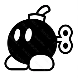 Stick3D - Bob-omb de Mario – Vinyle – Icône Geek & Fun