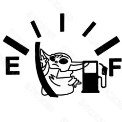 Stick3D - ⛽stickers Trappe à Essence – Vinyle Permanent 10 x 9 cm 🚗