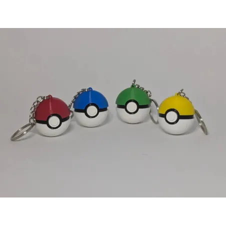 Stick3D - 🔑 Porte-clé Pokéball – Reproduction 3D 🔑
