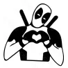 Stick3D - Stickers Deadpool – Vinyle Permanent pour Toutes Surfaces